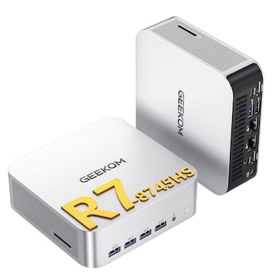 GEEKOM A8 Max Mini PC, AMD Ryzen 7 8745HS, Dual LAN Port, 16GB GEEKOM A8 Max Mini PC, AMD Ryzen 7 8745HS, Dual LAN Port, 16GB