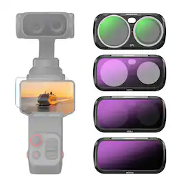 Neewer - CPL + ND Filter Set for Insta360 Luna Ultra, ND16/64/256, Black, Magnetic Frame