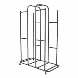 Power Systems - Large Stability Ball Rack - Holds 14 Balance Trainers with Locking Casters - Gray
