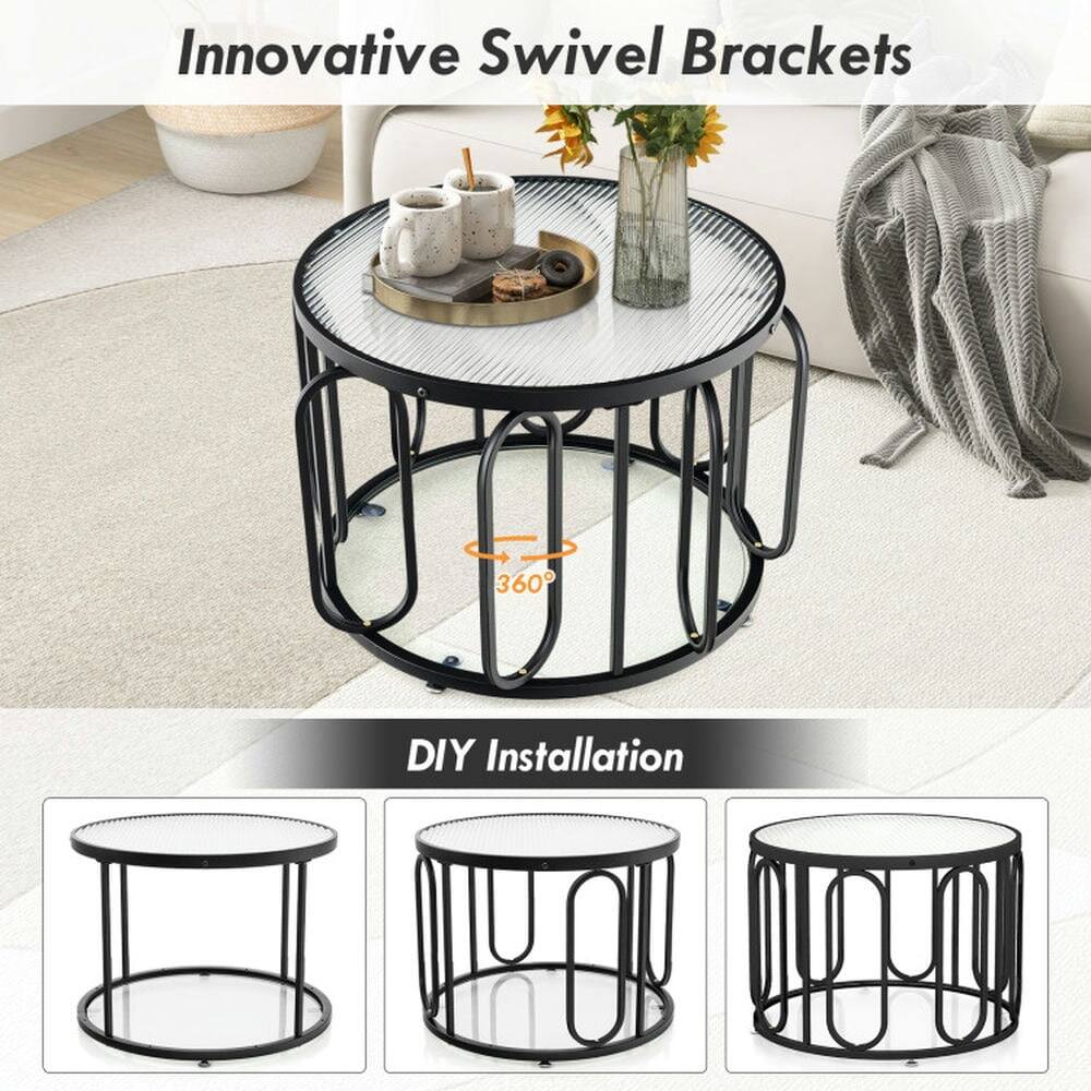 Innovative Swivel Brackets  
360° DIY Installation
