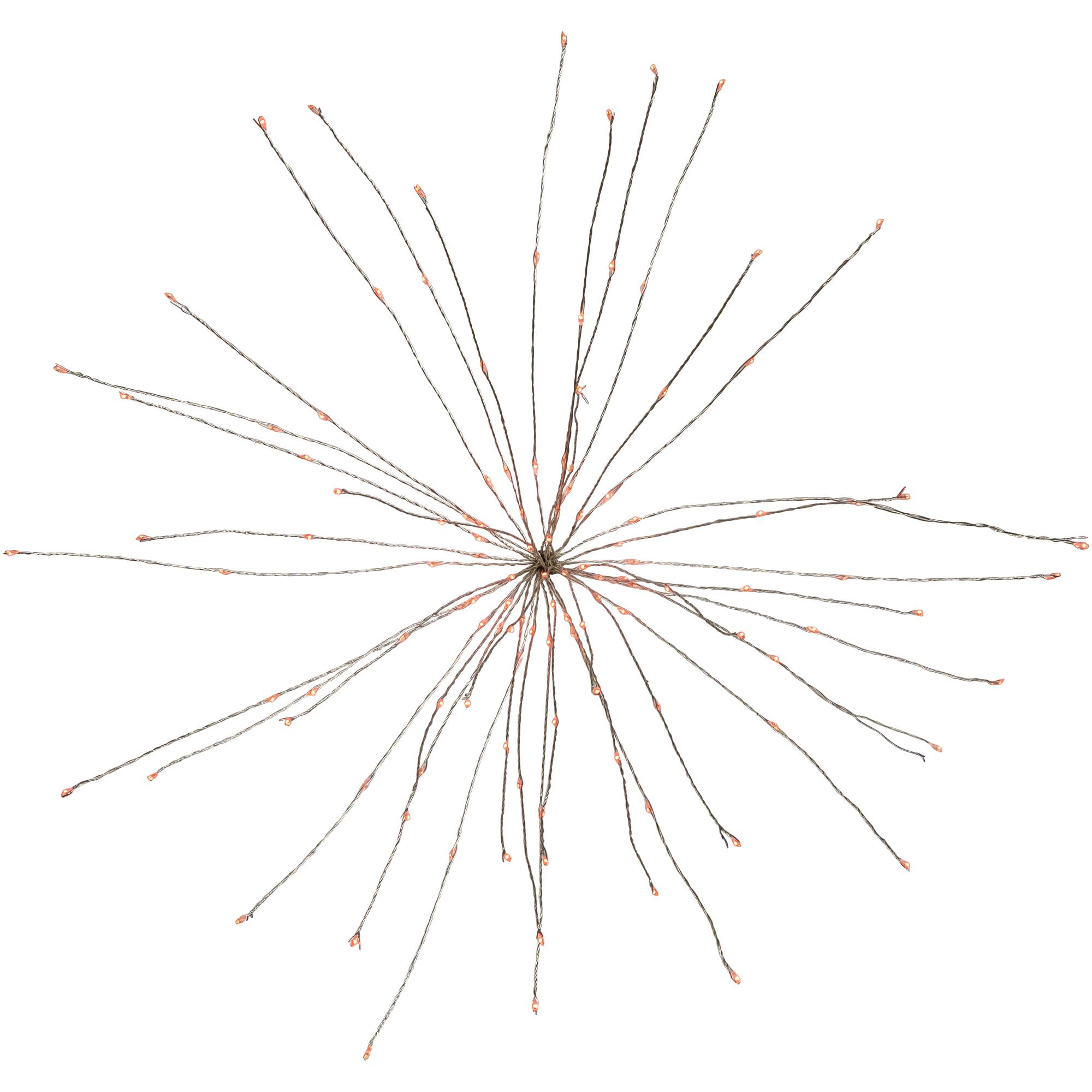 Alt View 5. Northlight - LED Lighted Firework Branch Christmas Decoration - Micro Fairy Red Lights - 20" - Red.