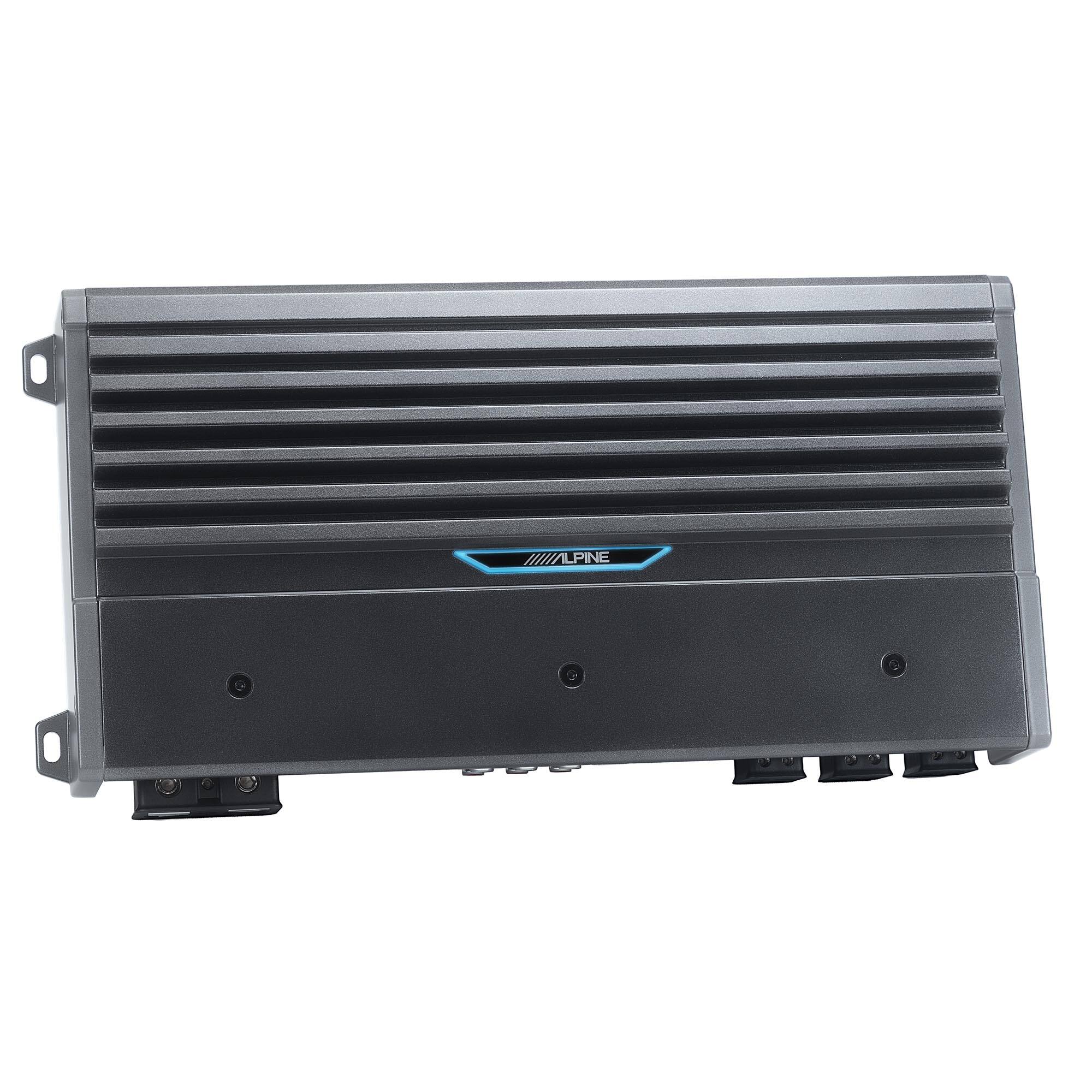 Alt View 1. Alpine - Alpine M-A110V 5-Ch Marine Amplifier w/ 1100W Peak, IPX6 Waterproof Chassis - Black/Gray.