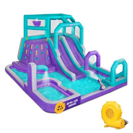 SUNOR TUN I SN MEGA 16' x 9' 13' SLIDES DEEP POOL DUMP BUCKET