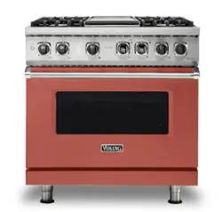 Viking - 36-Inch Dual Fuel Freestanding Range - Spiced Cider - Front_Zoom