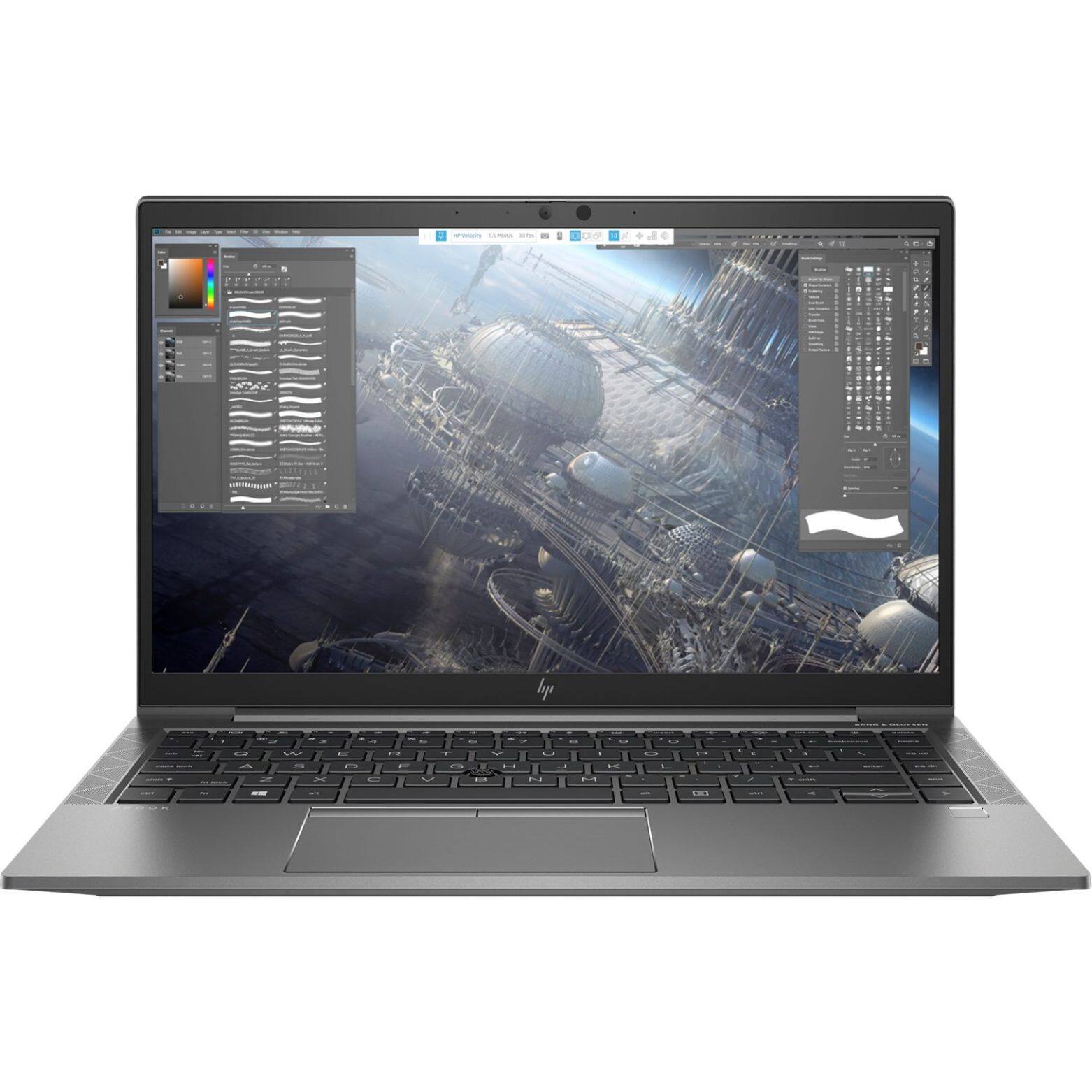 Alt View 4. HP - ZBook Firefly G7 14" FHD Touch Intel Core i5-10310U 1.7 GHz 16 GB DDR4 256 GB SSD Intel UHD Graphics W11 Pro Laptop - Gray.