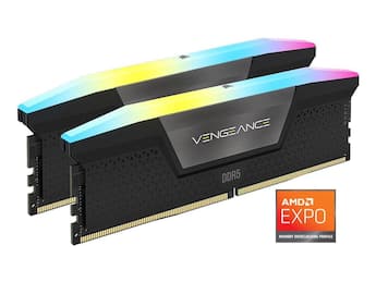 CORSAIR Vengeance RGB 32GB (2 x 16GB) 288 Pin PC RAM DDR5 6000 CORSAIR Vengeance RGB 32GB (2 x 16GB) 288 Pin PC RAM DDR5 6000