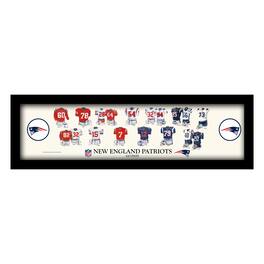 Sporticulture - 12" x 36" Team Uniform Heritage Framed Wall Art - Multicolor