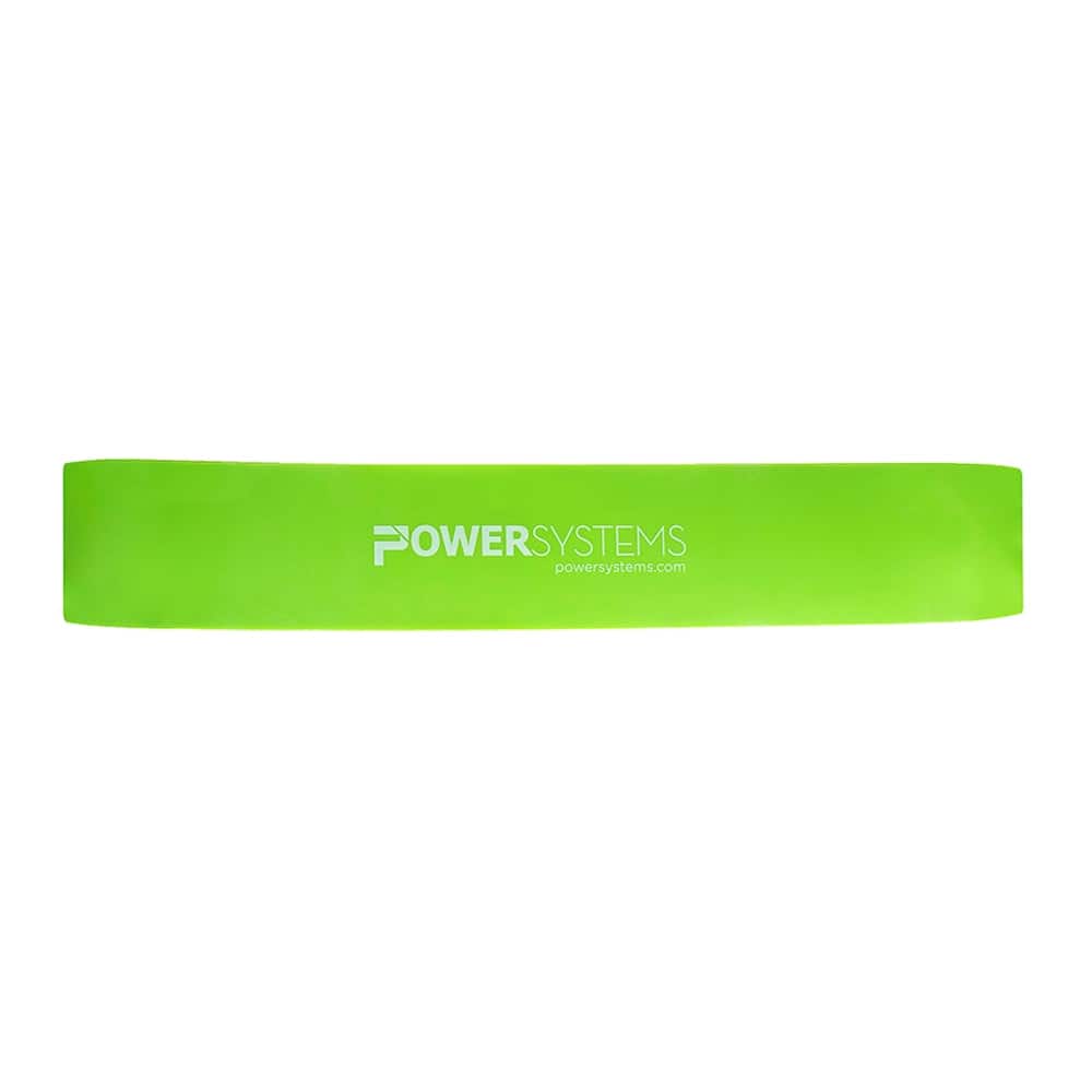 Power Systems - 12" Versa Loop Resistance Band - Light (7-27 lb) Durable Workout Bands - Lime Green