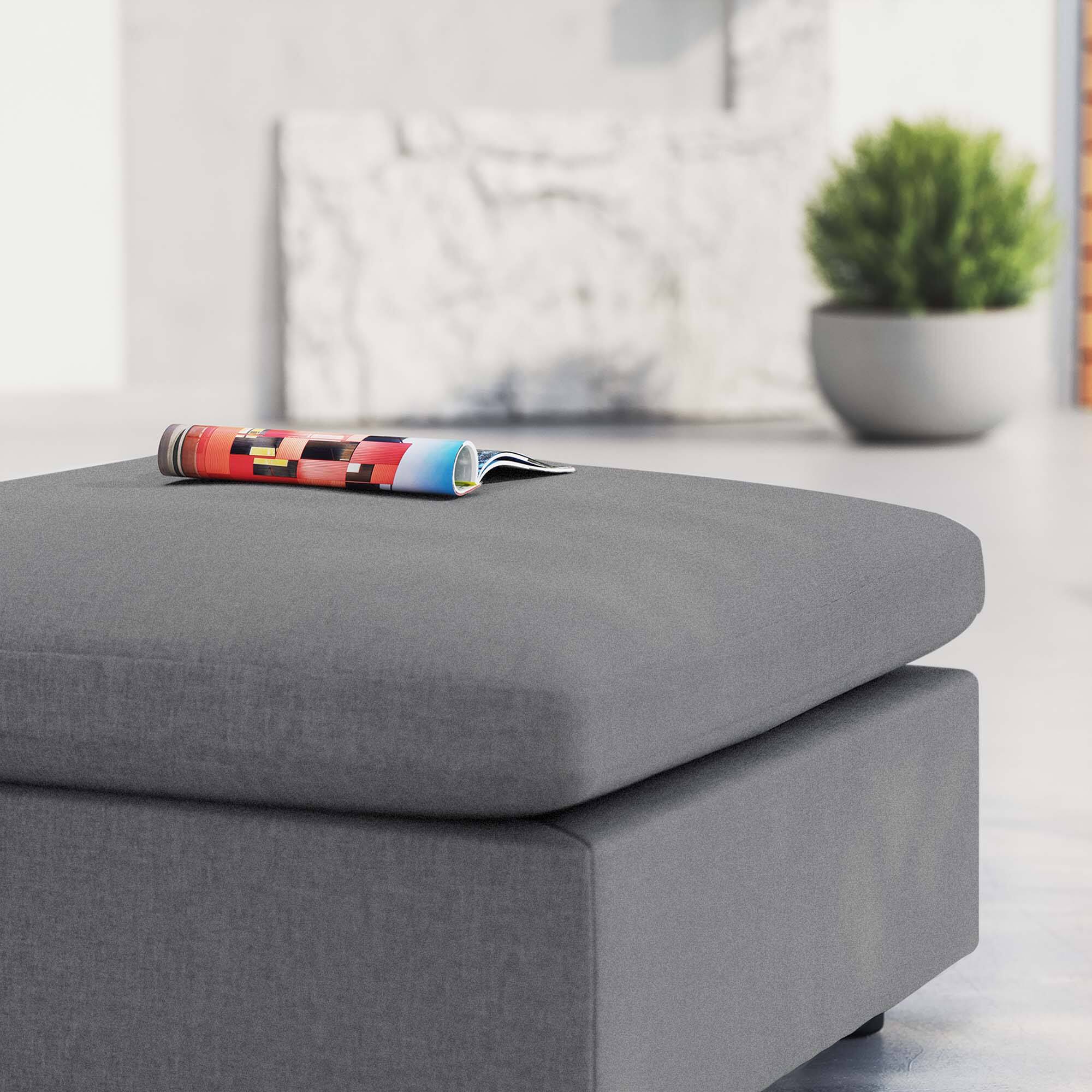 Back. Modway - Commix Sunbrella® Outdoor Patio Ottoman by Modway - Gray.