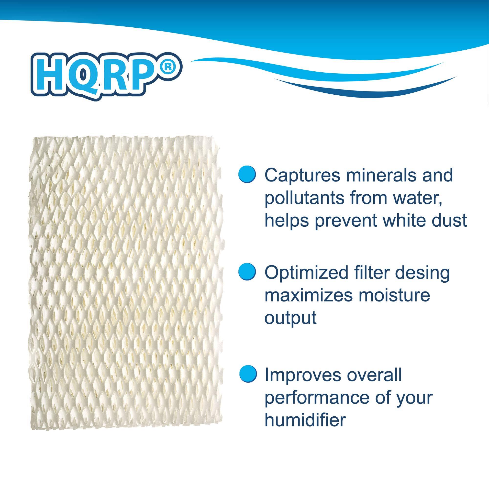HQRP Captures minerals and pollutants from water, helps prevent white dust  
Optimized filter design maximizes moisture output  
Improves overall performance of your humidifier