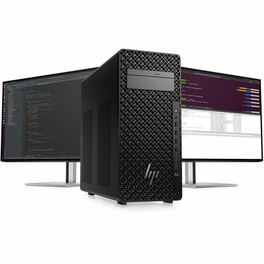 Alt View 2. HP - HP Z2 G1i Workstation - Intel Core Ultra 7 265 - 32 GB - 1 TB SSD - Tower - Black - Intel W880 Chip - Windows 11 Pro - Black.