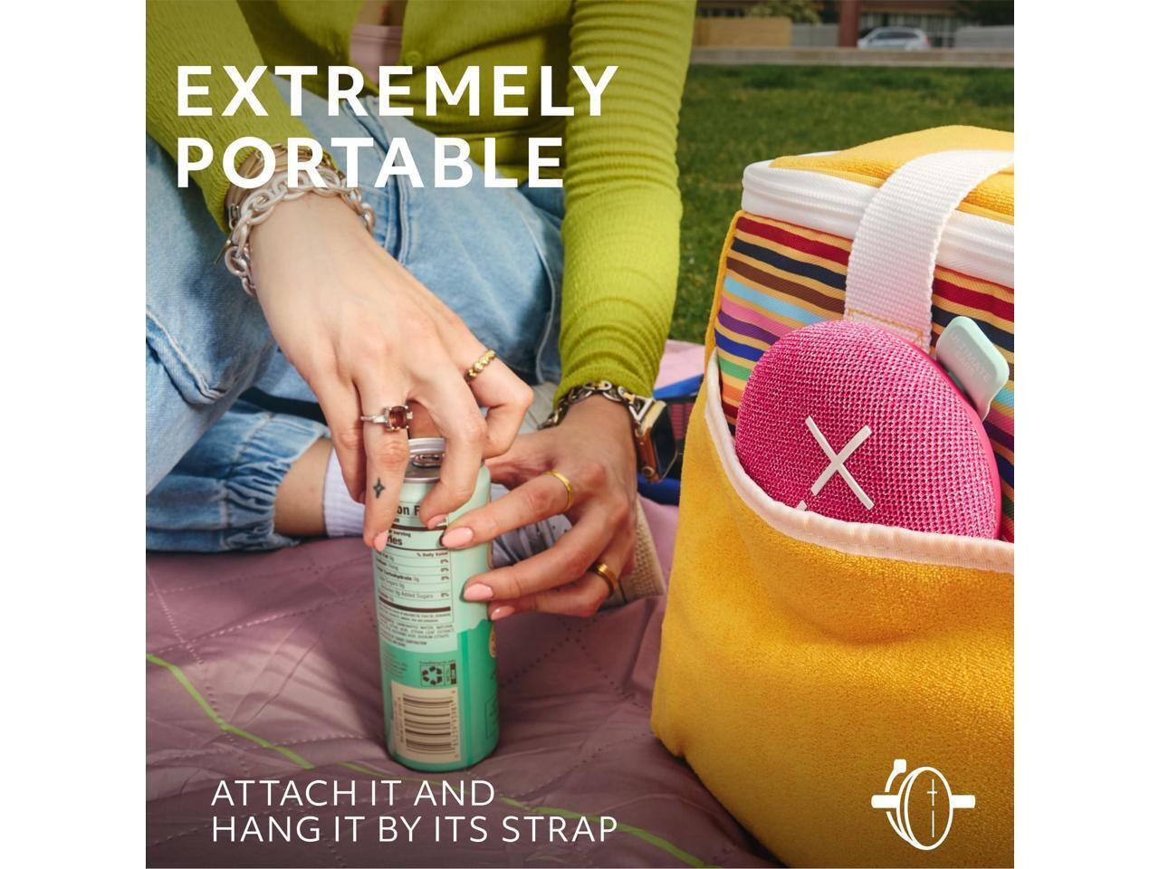 EXTREMELY PORTABLE

ATTACH IT AND HANG IT BY ITS STRAP