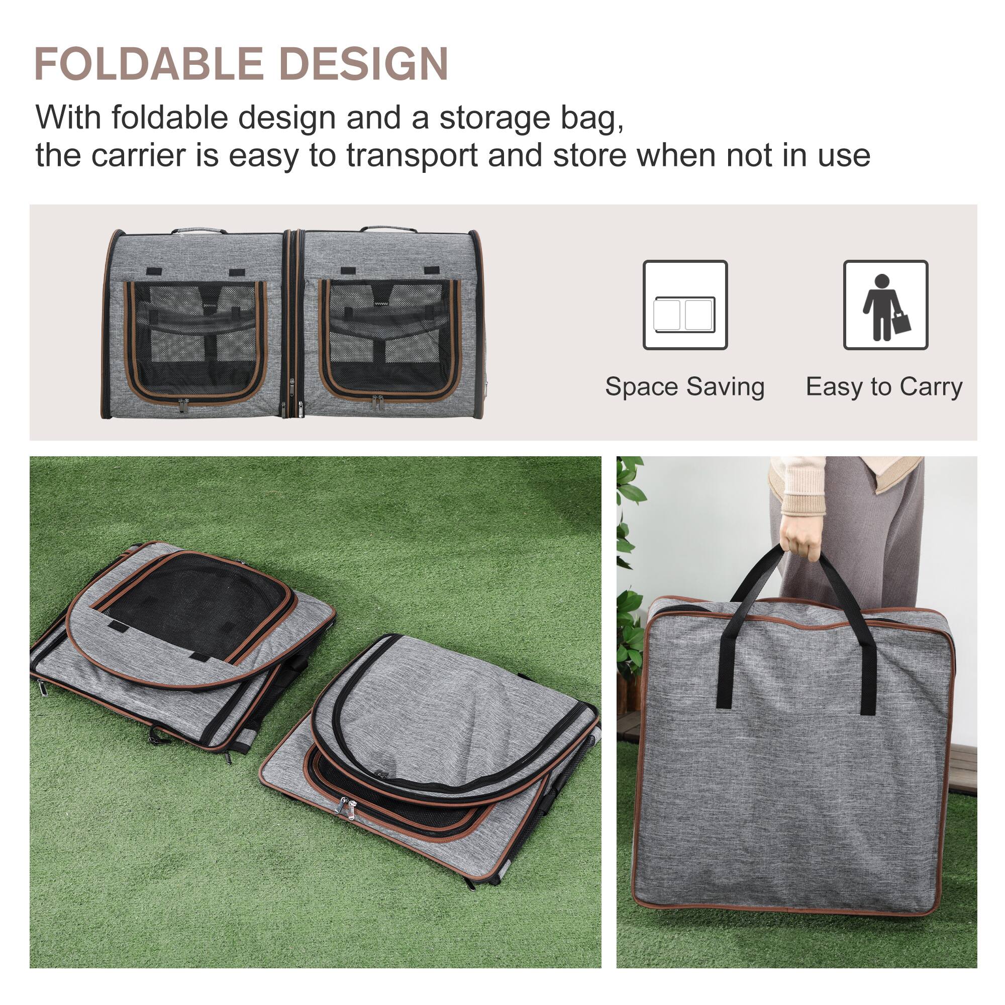 FOLDABLE DESIGN

With foldable design and a storage bag, the carrier is easy to transport and store when not in use

Space Saving Easy to Carry