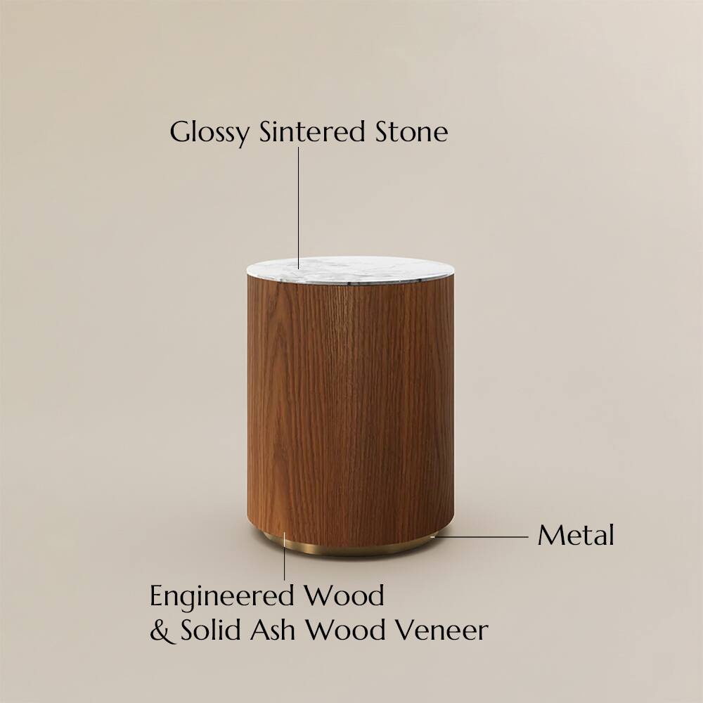 Glossy Sintered Stone  
Metal  
Engineered Wood & Solid Ash Wood Veneer