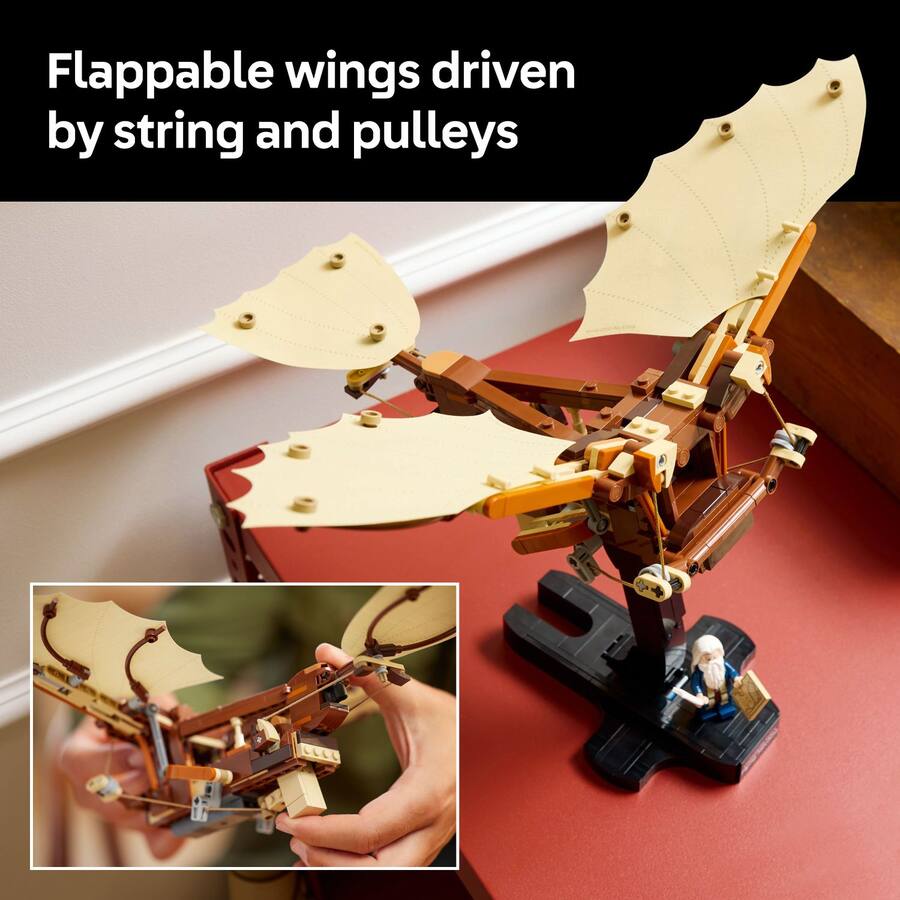 LEGO Icons Leonardo da Vinci's Flying Machine Ornithopter Building LEGO Icons Leonardo da Vinci's Flying Machine Ornithopter Building