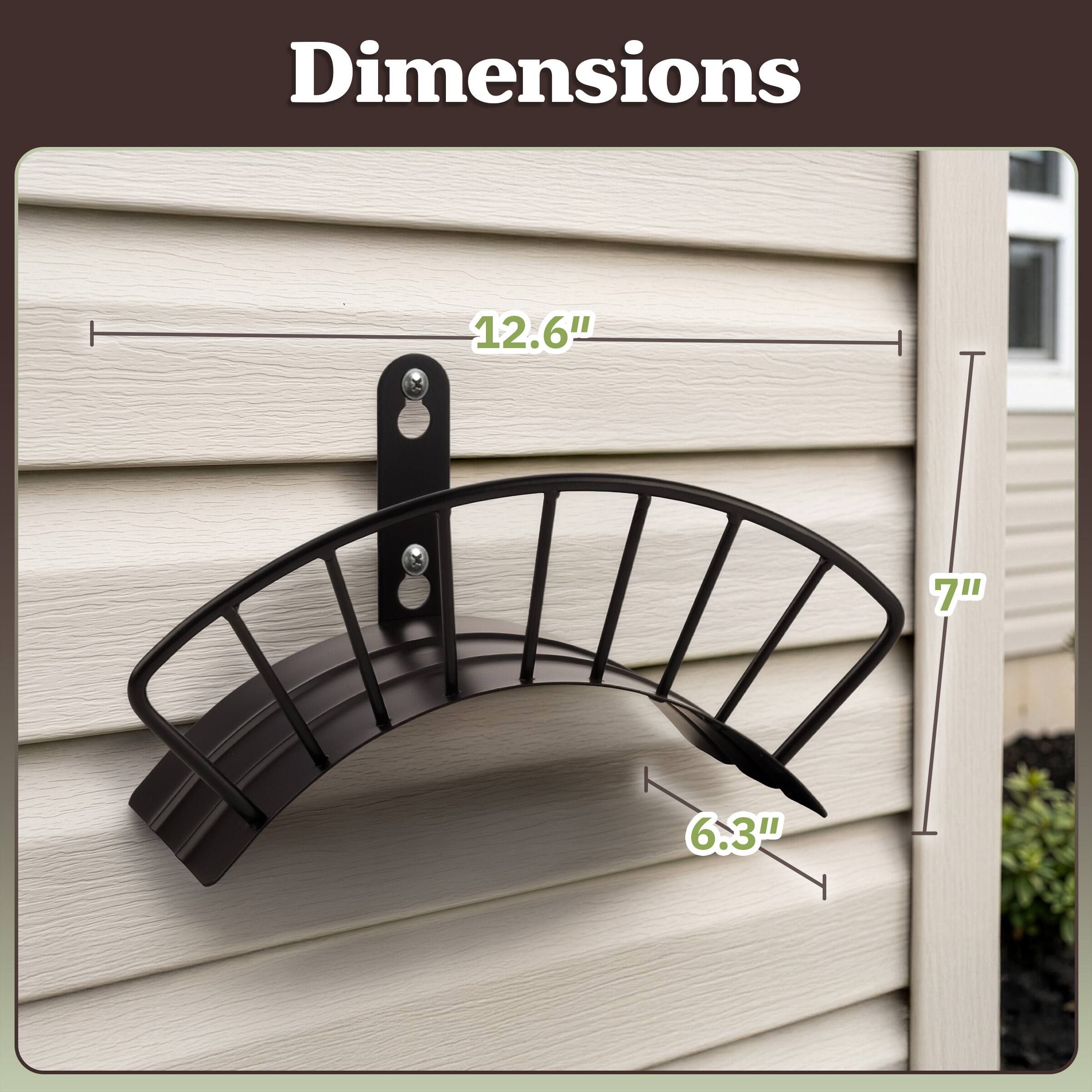 Dimensions: 12.6" x 7" x 6.3"