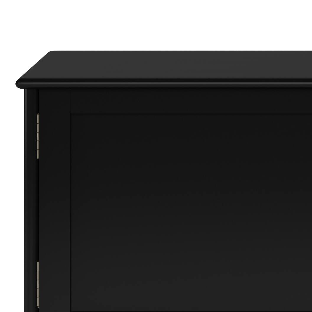 Alt View 4. Simpli Home - Draper SOLID HARDWOOD 60 inch Wide Mid Century Modern TV Media Stand in Black For TVs up to 65 inches - Black.
