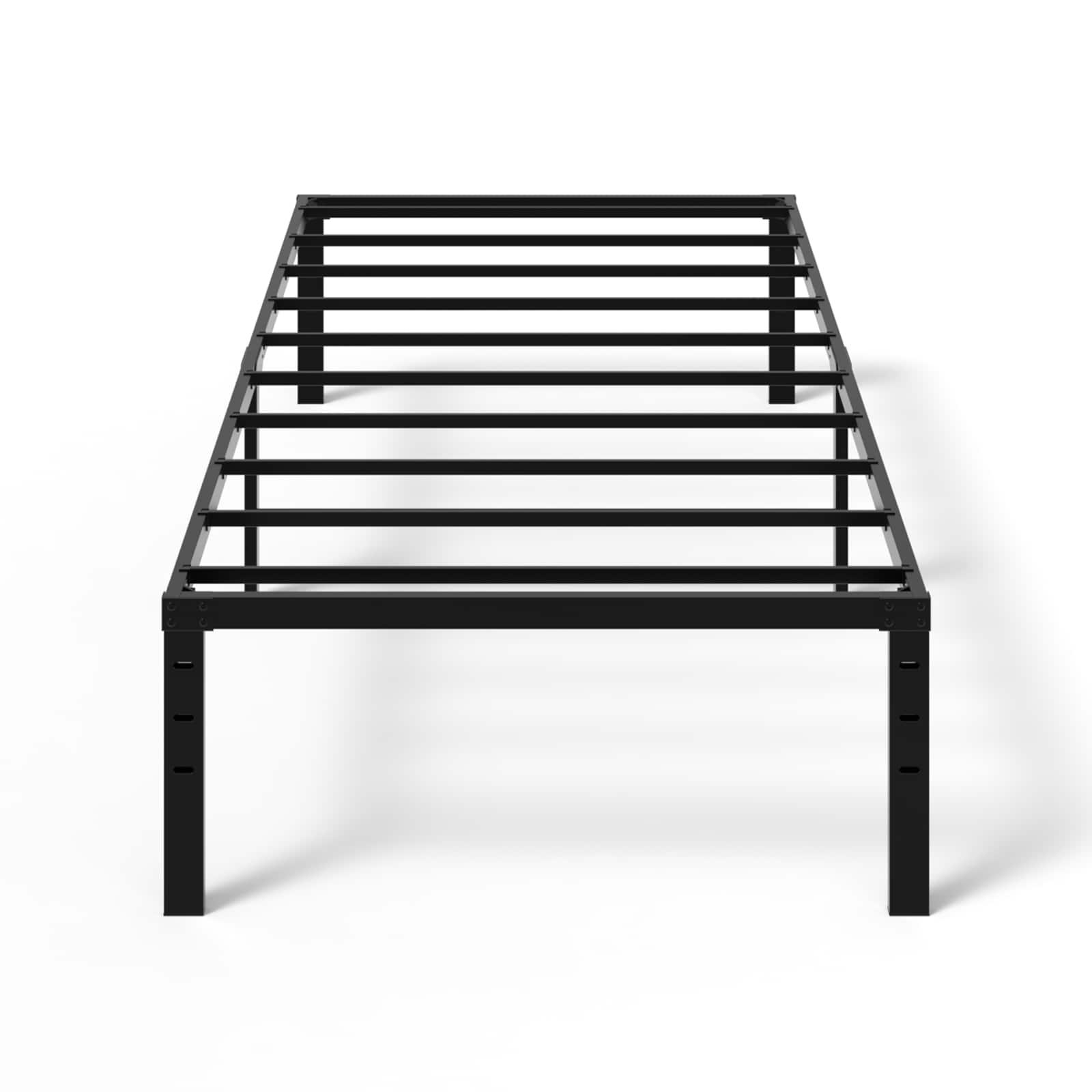 Winado - 14 Inch Twin Full Queen King Metal Bed Frame Metal Platform Heavy Duty Metal Platform, No Box Spring Needed - Black