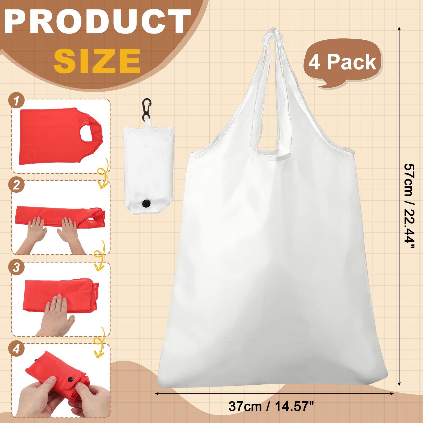 PRODUCT SIZE

4 Pack

1
2
3
4

57cm / 22.44"
37cm / 14.57"