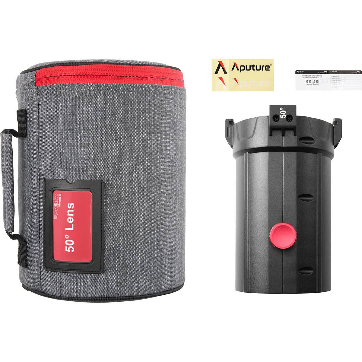 Aputure Spotlight Mount II Projection Lens Modifier with 50 Degree Lens ...