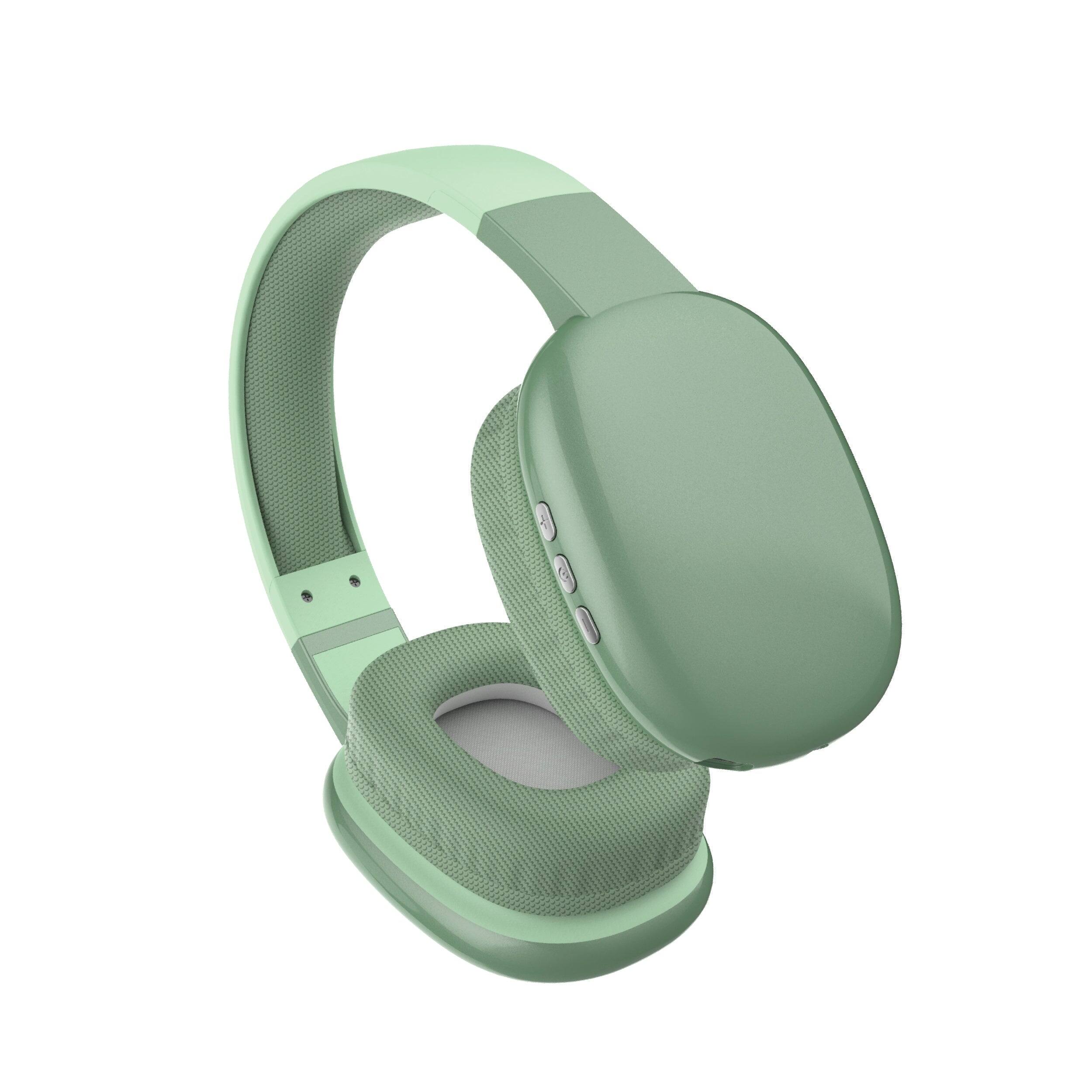 Front. RCA - Wave-56 Wireless Over-Ear Bluetooth Headphones, 20H Playtime - Green.