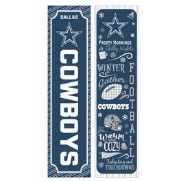 Evergreen Enterprises - Dallas Cowboys 47" Double Sided Winter Leaner Fan Sign - Multicolor