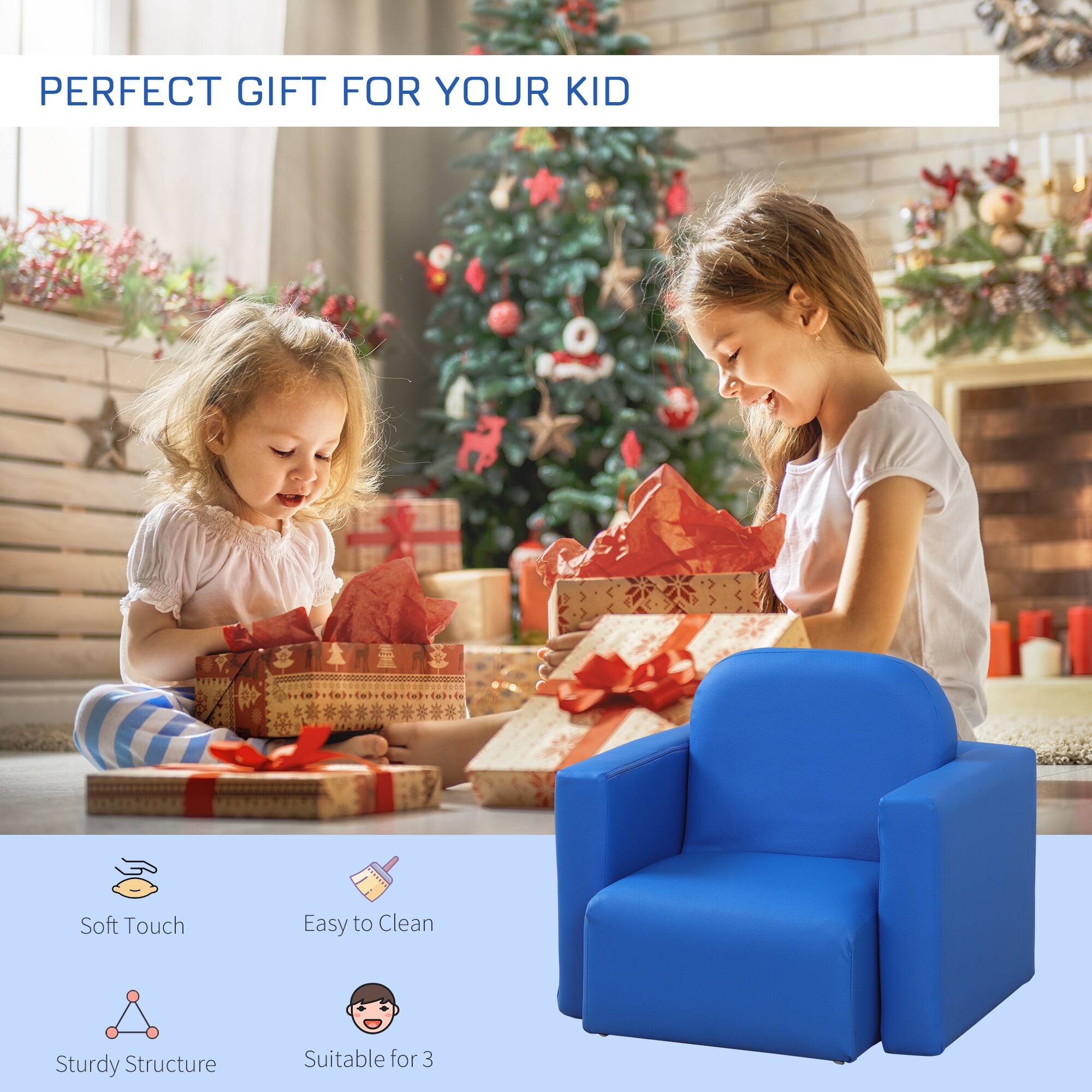 PERFECT GIFT FOR YOUR KID

Soft Touch  
Easy to Clean  
Sturdy Structure  
Suitable for 3