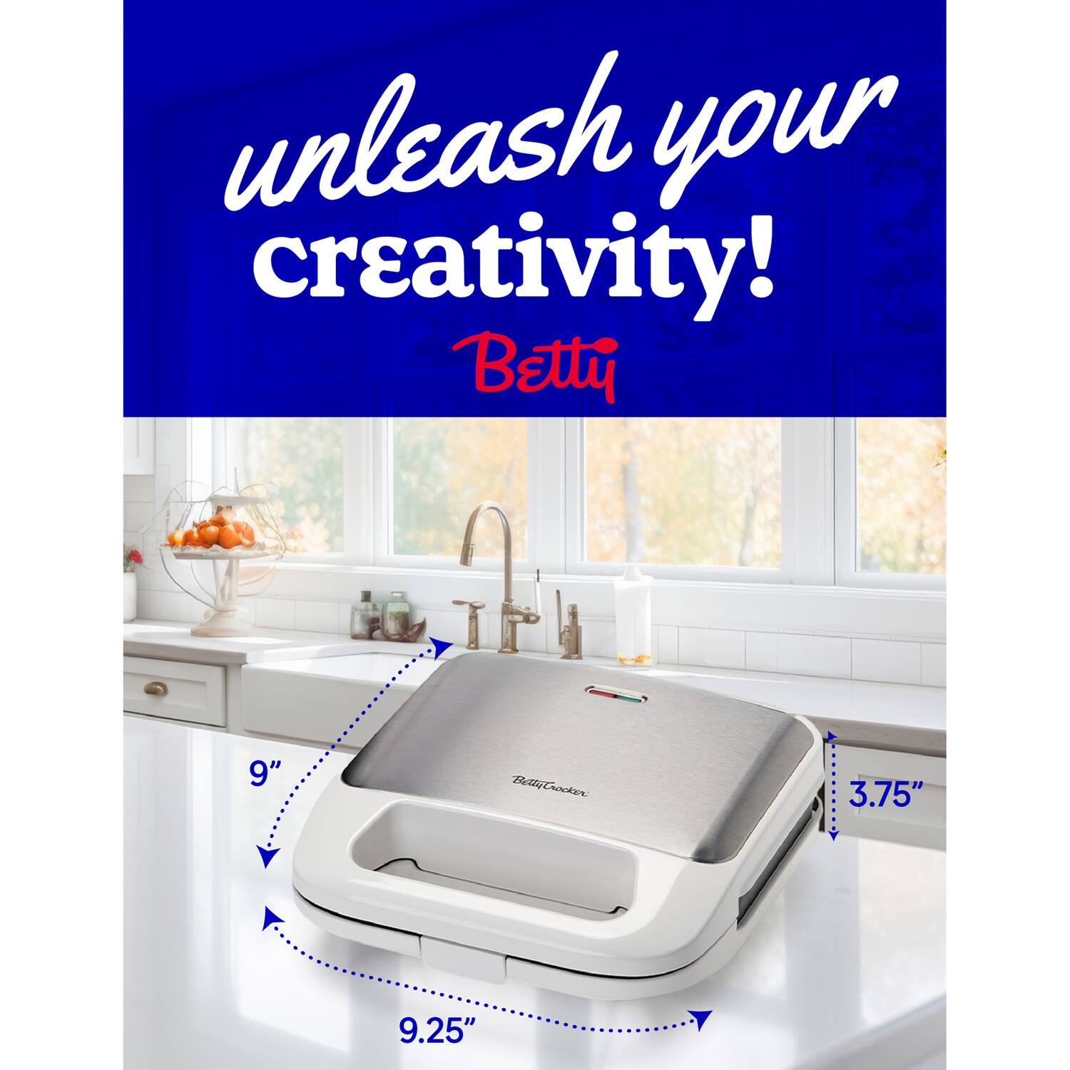 Unleash your creativity!  
Betty TalliCooker  
9" x 3.75" x 9.25"