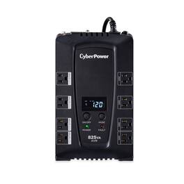 CyberPower - Intelligent LCD UPS 825 VA Desktop UPS - Black