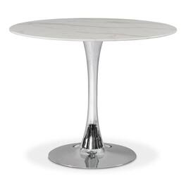 Meridian Furniture - Holly Chrome Dining Table - Silver