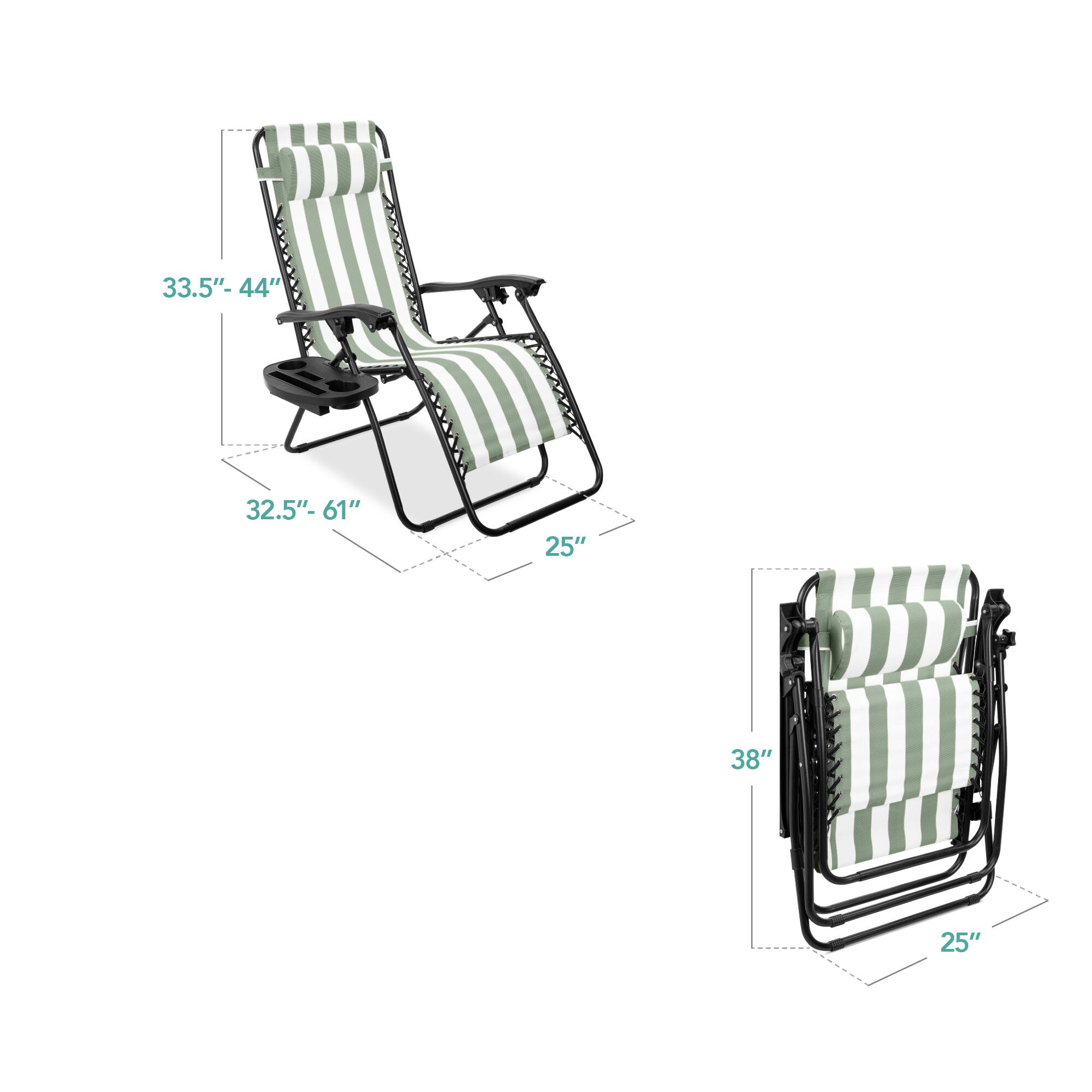 33.5" - 44"  
32.5" - 61"  
25"  
38"  
25"