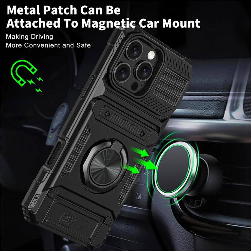 Metal Patch Can Be Attached To Magnetic Car Mount  
Making Driving More Convenient and Safe