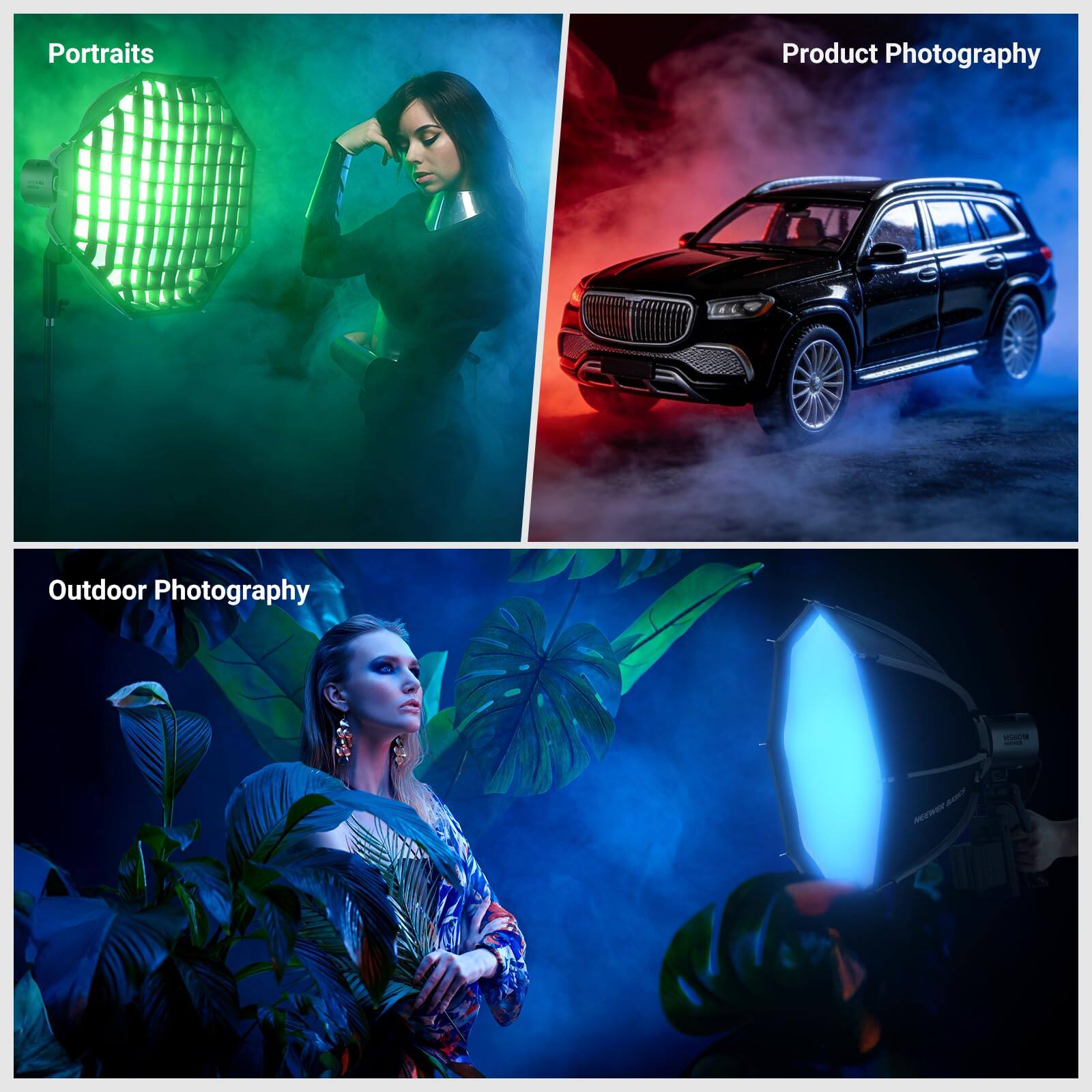 Portraits  
Product Photography  
Outdoor Photography
