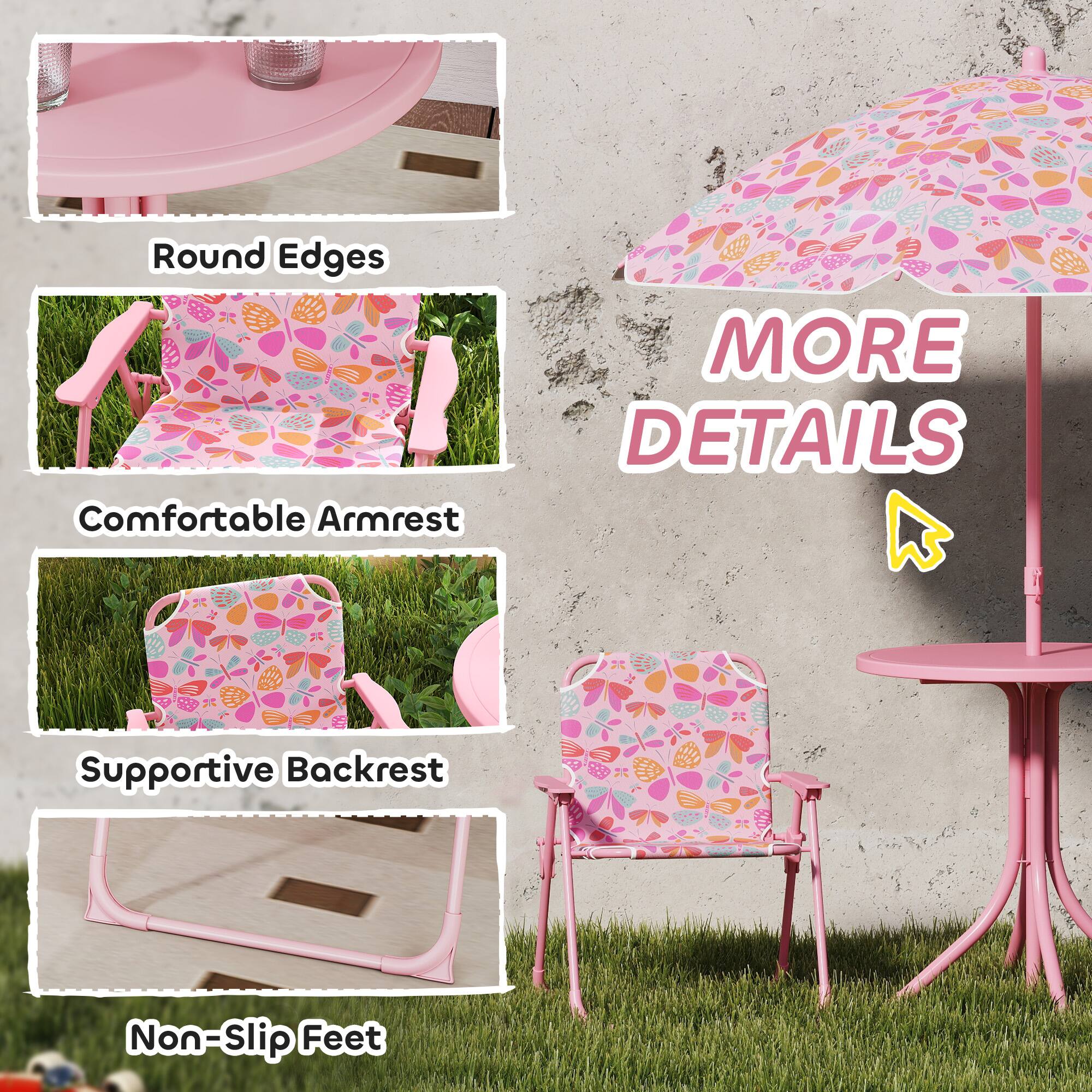 - Round Edges
- Comfortable Armrest
- Supportive Backrest
- Non-Slip Feet

MORE DETAILS