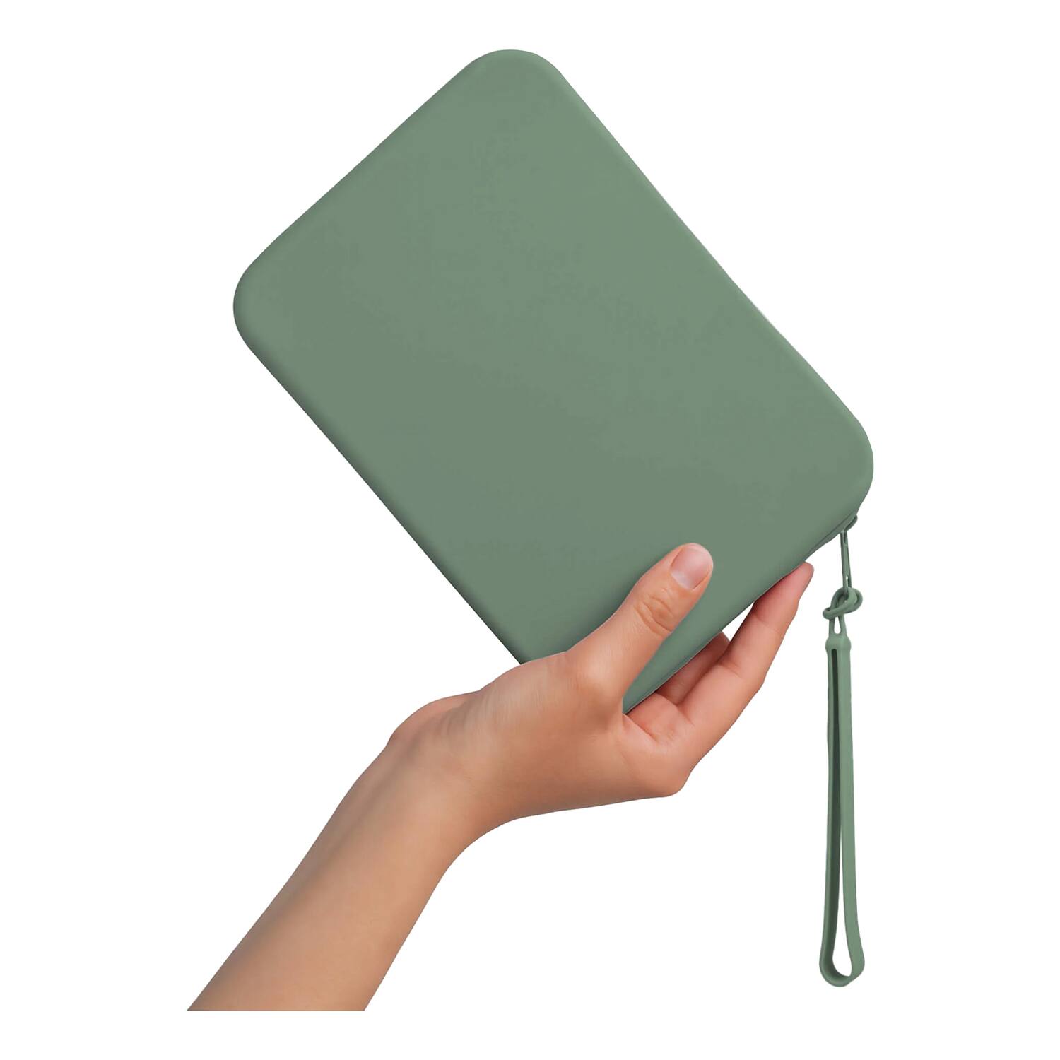 Alt View 2. Strapsicle - Strapsicle Clutch for E-Readers - Kindle, Paperwhite, Kobos, Nook - Anti-Dust Coating - Sage Green.