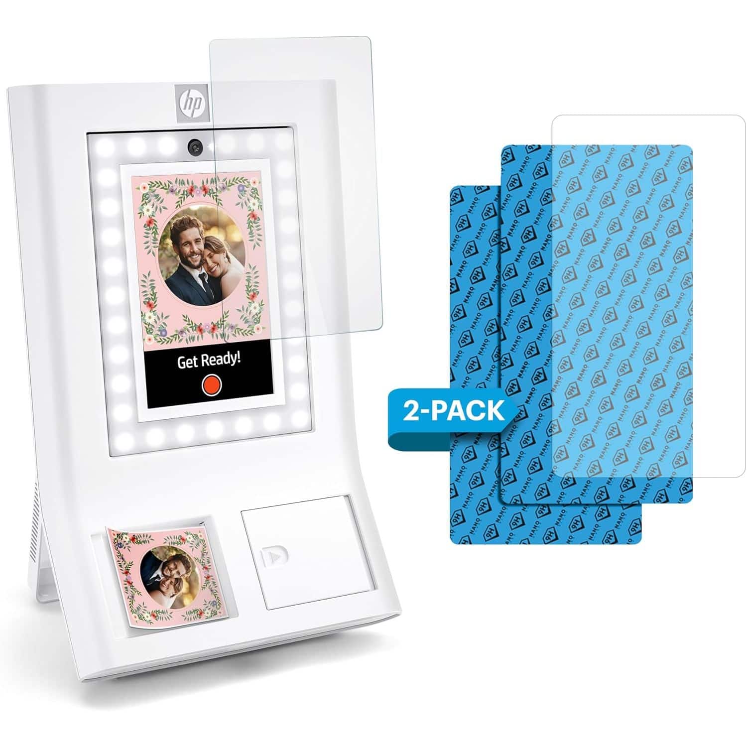 HP - Sprocket Photobooth Screen Protector - 9H High-Transparency, Scratch-Resistant Screen Protector