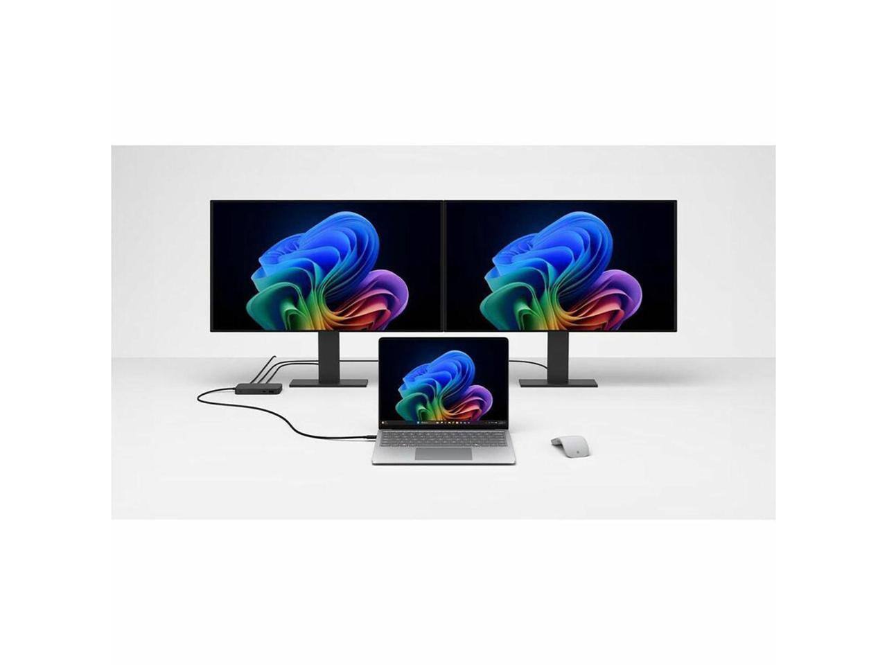 Alt View 5. Microsoft - Microsoft Surface USB4 Dock for Business, Black.