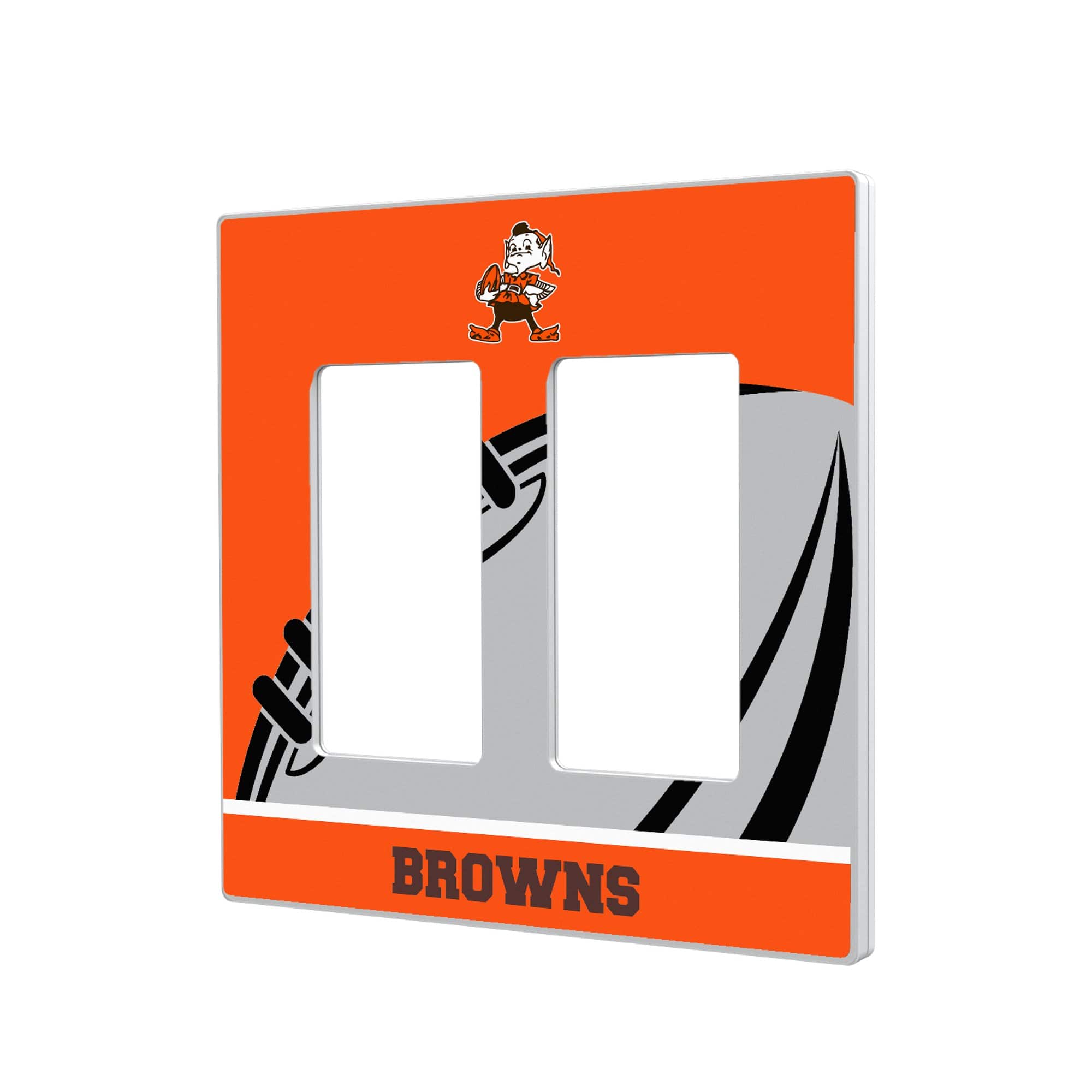 Keyscaper - Cleveland Browns Passtime Design Double Rocker Lightswitch Plate - Multicolor price history on PriceWatchPro