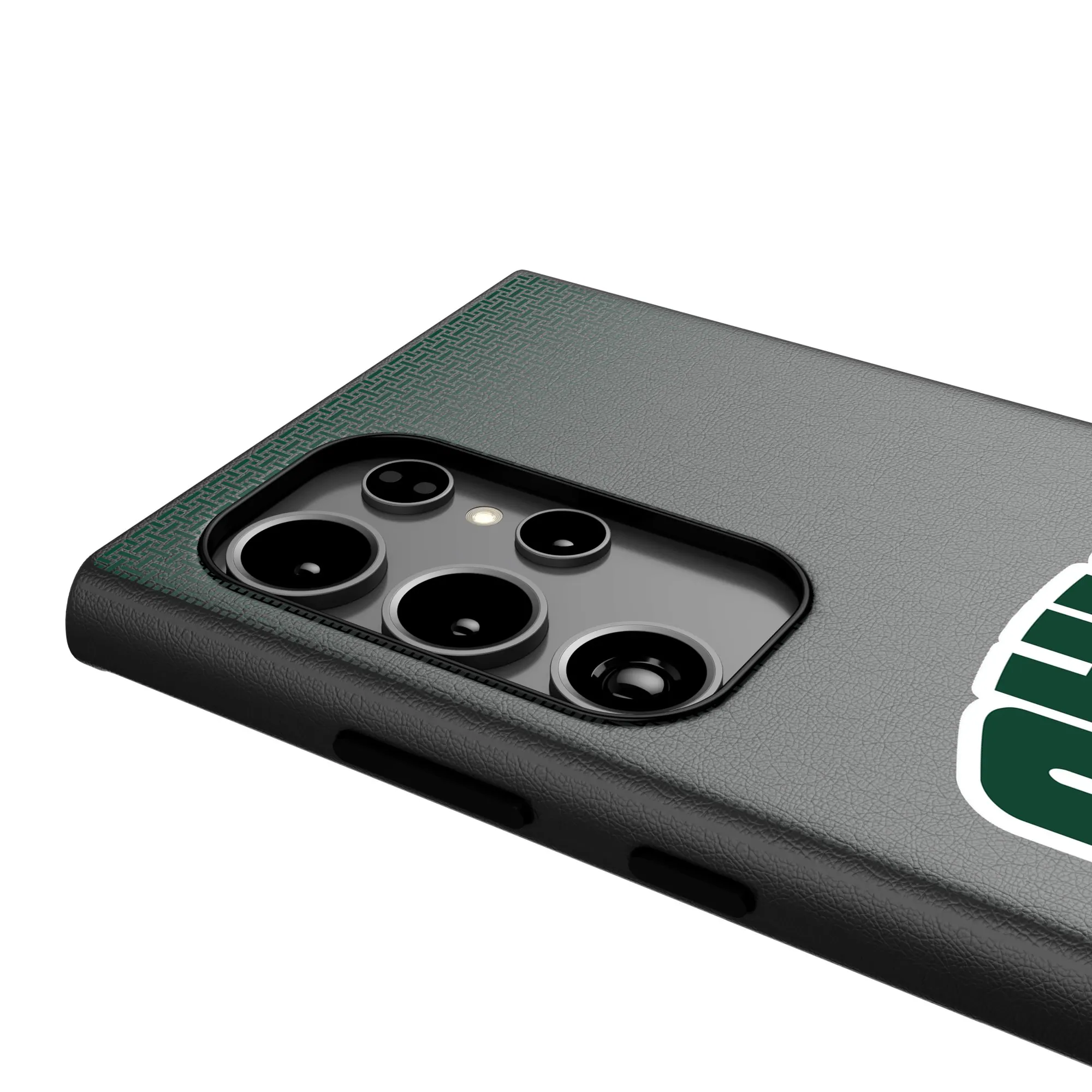 Alt View 3. Keyscaper - Ohio Bobcats Linen Galaxy Magnetic Bump Case - S25 Ultra - Black.
