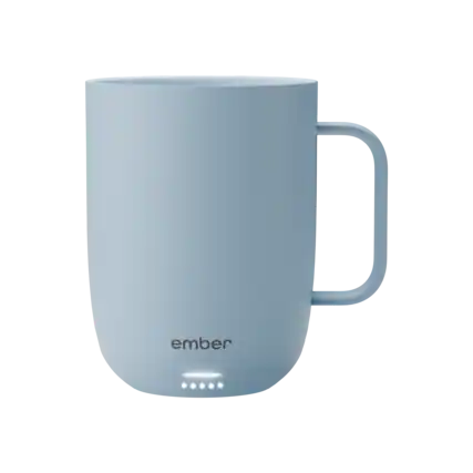 Front. Ember - Mug 3 Smart Heated Coffee Mug Temperature Control, 14 oz - Powder Blue.