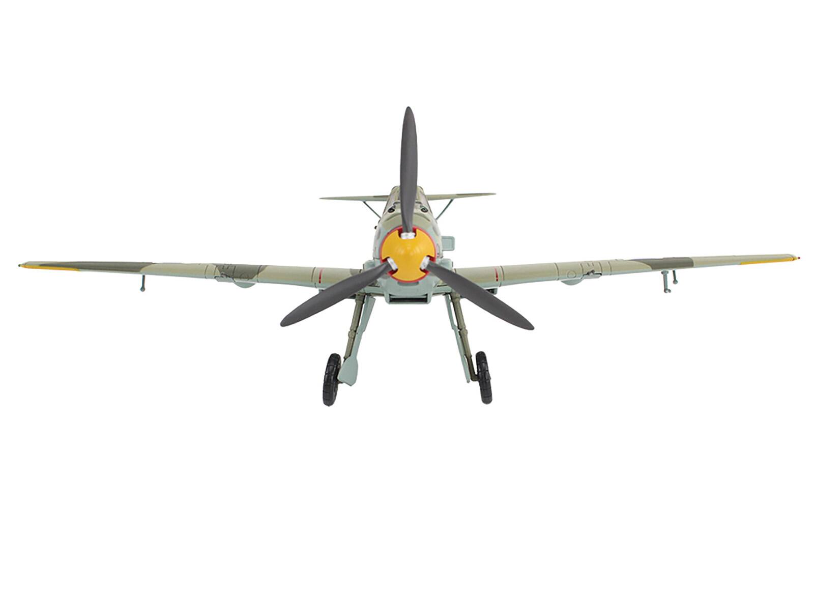 Alt View 2. Hobby Master - Messerschmitt Bf 109E-3 Fighter Aircraft "White 2 Jan Reznak Kraznodar USSR" German Luftwaffe 1/48 Model by Hobby Master.