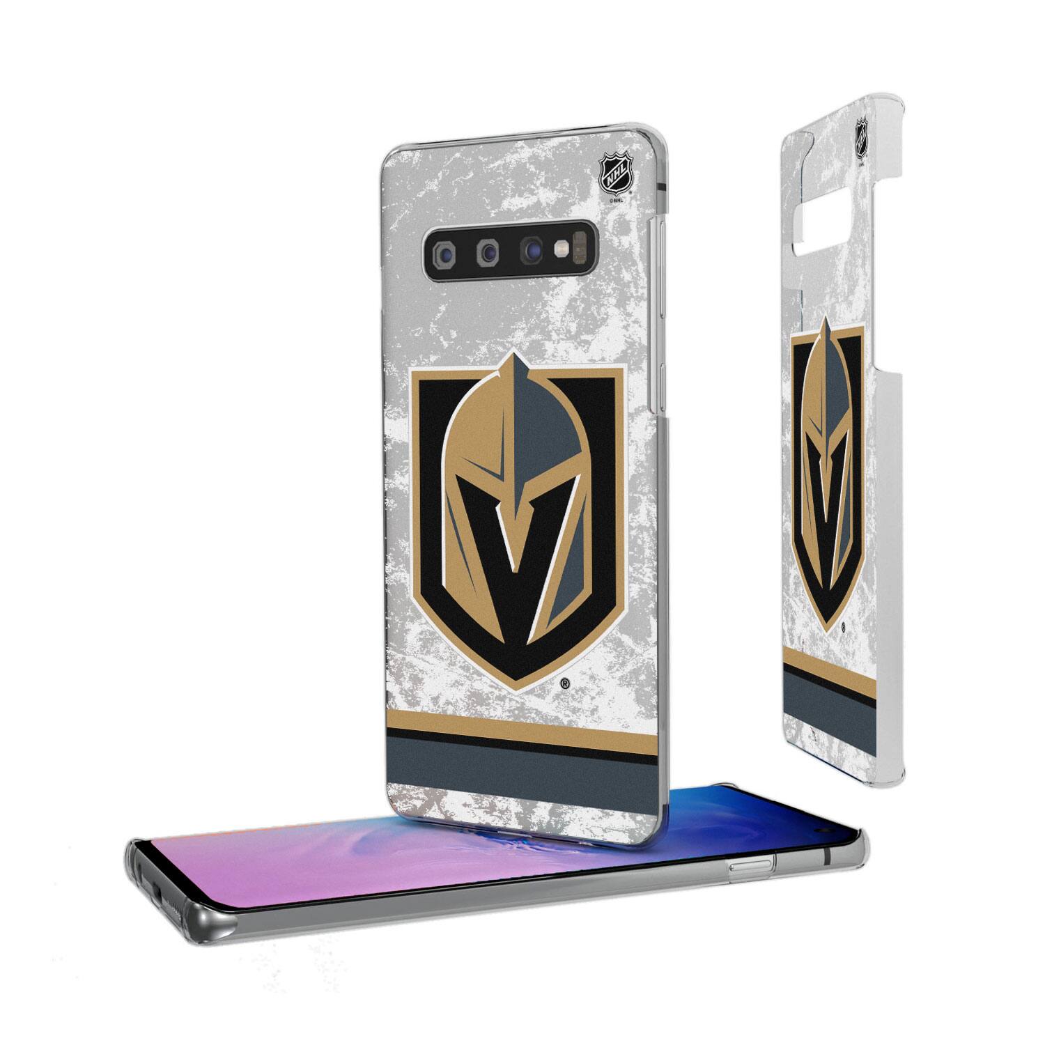 Alt View 3. Keyscaper - Vegas Golden Knights Galaxy Stripe Clear Ice Case - S23 Ultra - Multicolor.