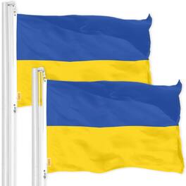G128 - Ukraine Flag 3x5 ft (2-Pack) 100% Polyester - Assorted Colors