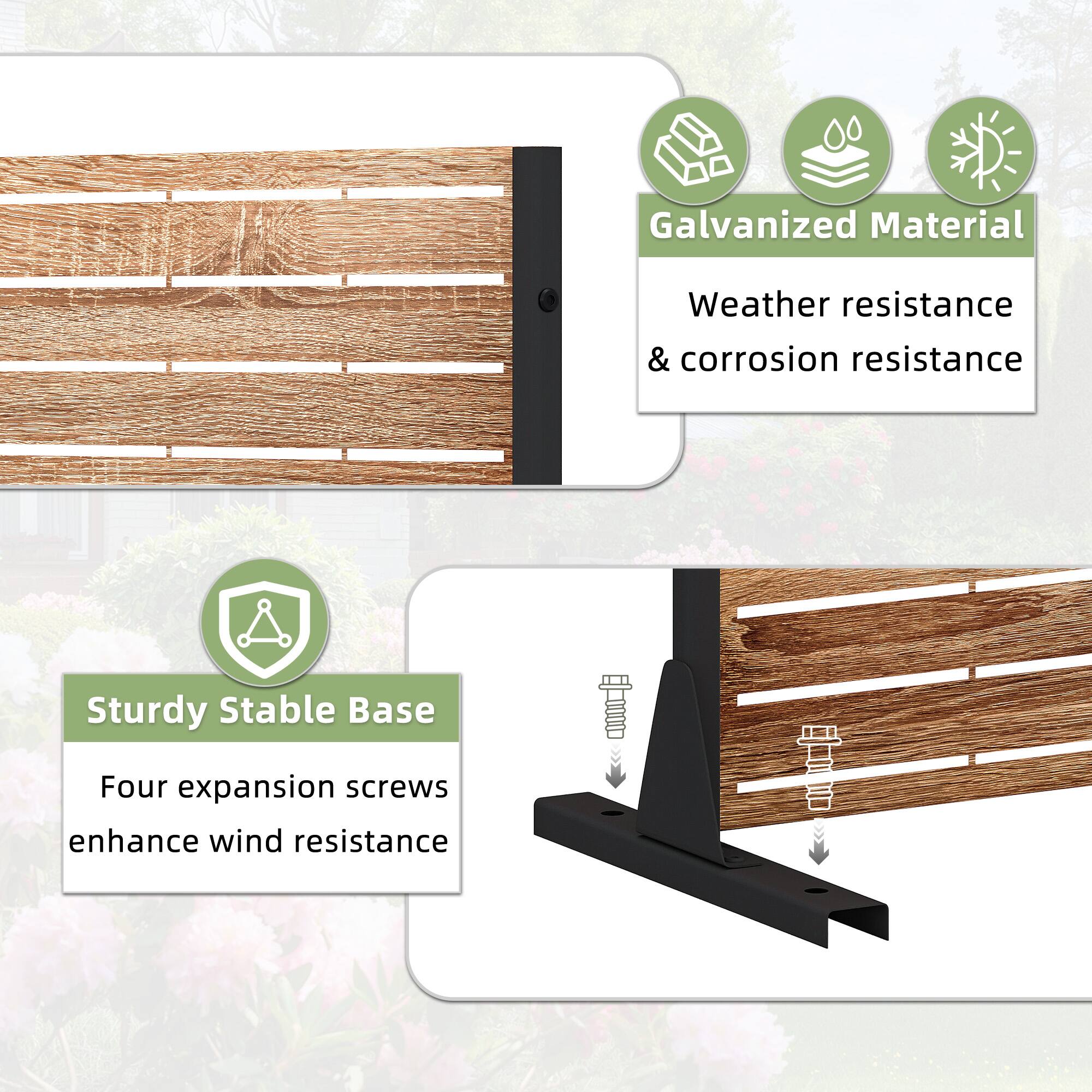 Galvanized Material  
Weather resistance & corrosion resistance  

Sturdy Stable Base  
Four expansion screws enhance wind resistance