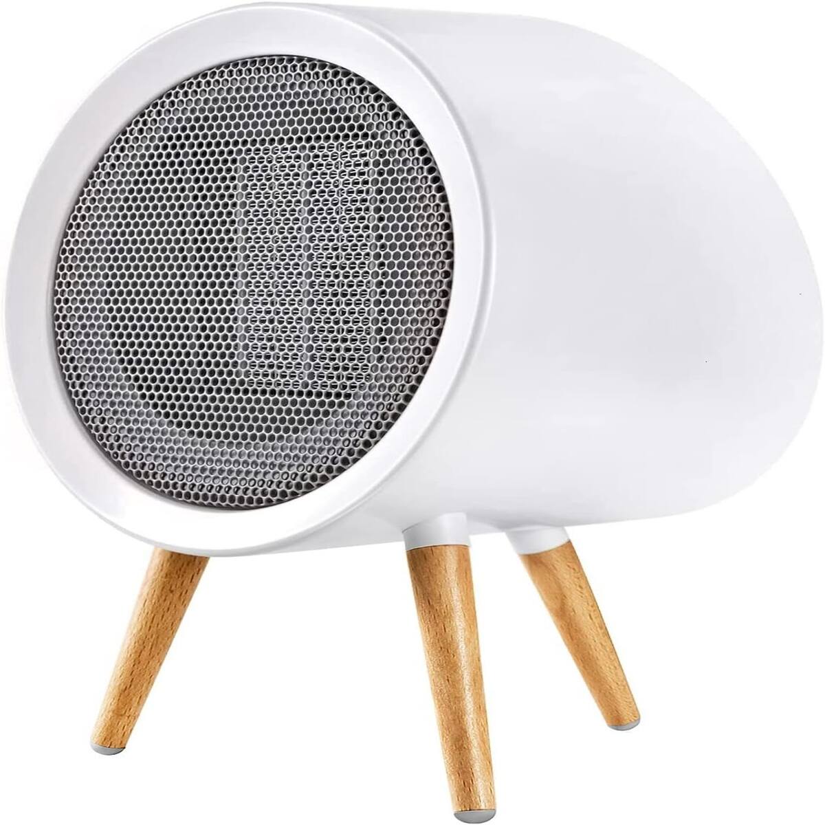 Front. Loheer - Loheer Portable Indoor Space Heater, 1000W 600W PTC Ceramic Desk Heater for Bedroom or Office, White.