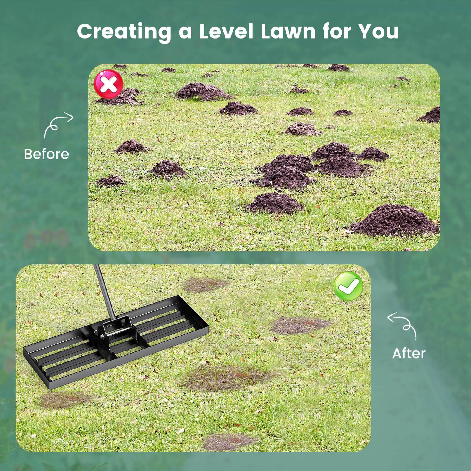 Creating a Level Lawn for You

Before

After