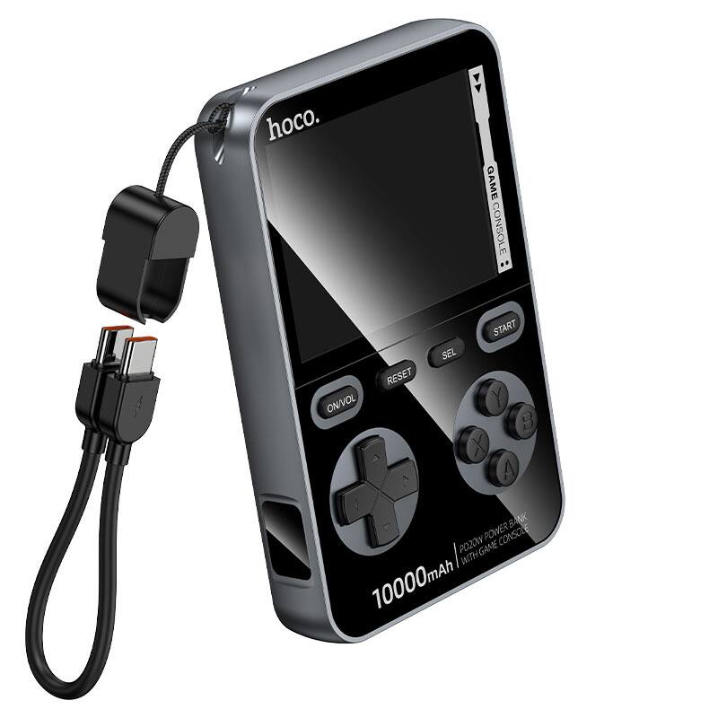 hoco. GAME CONSOLE  
START SEL RESET ON/VOL Y B A X  
10000mAh  
PO20W POWER BANK WITH GAME CONSOLE