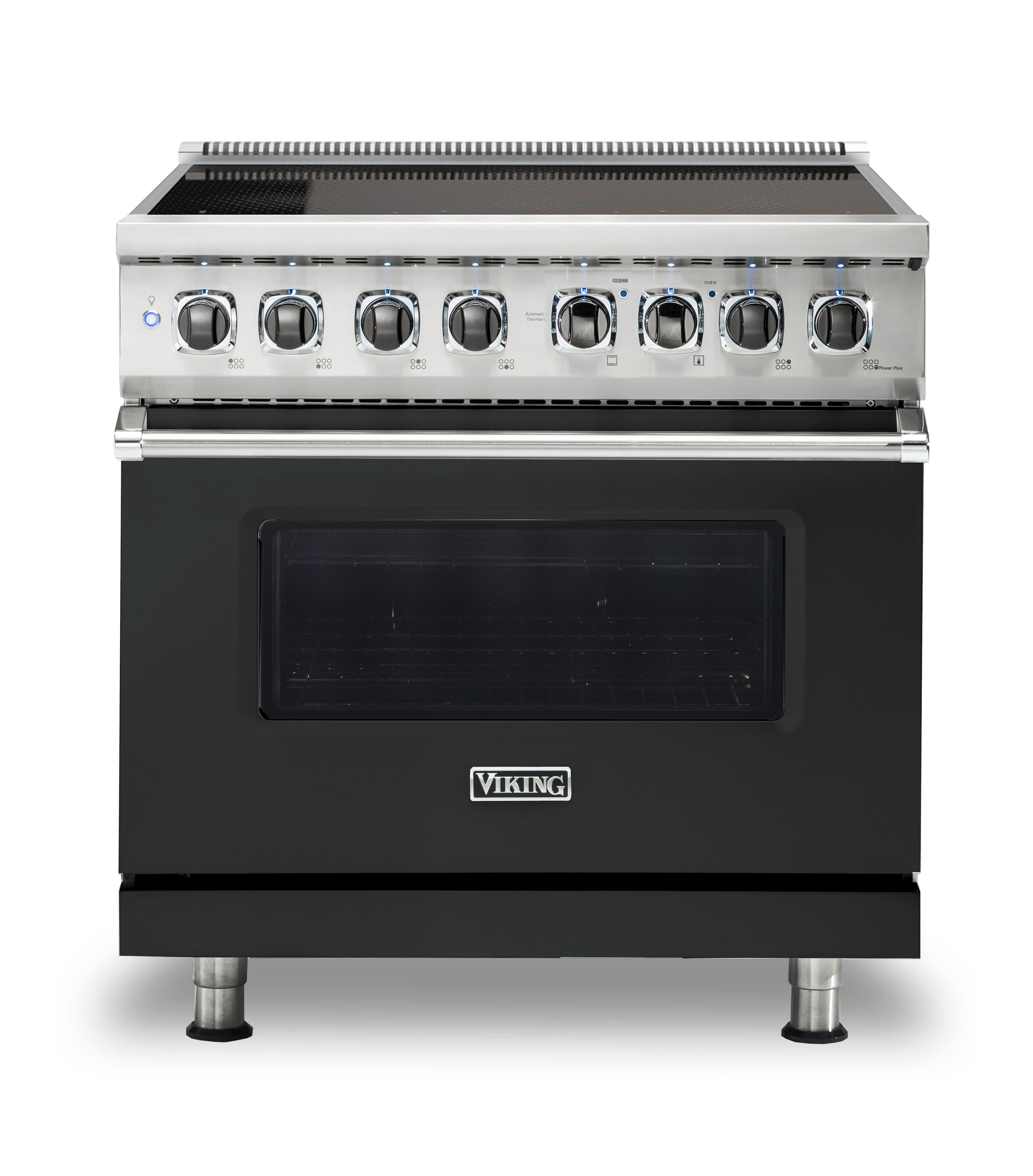 Viking - 5 Series 5.6 Cu. Ft. Freestanding Electric Induction Range - Antique Bronze - Front_Zoom