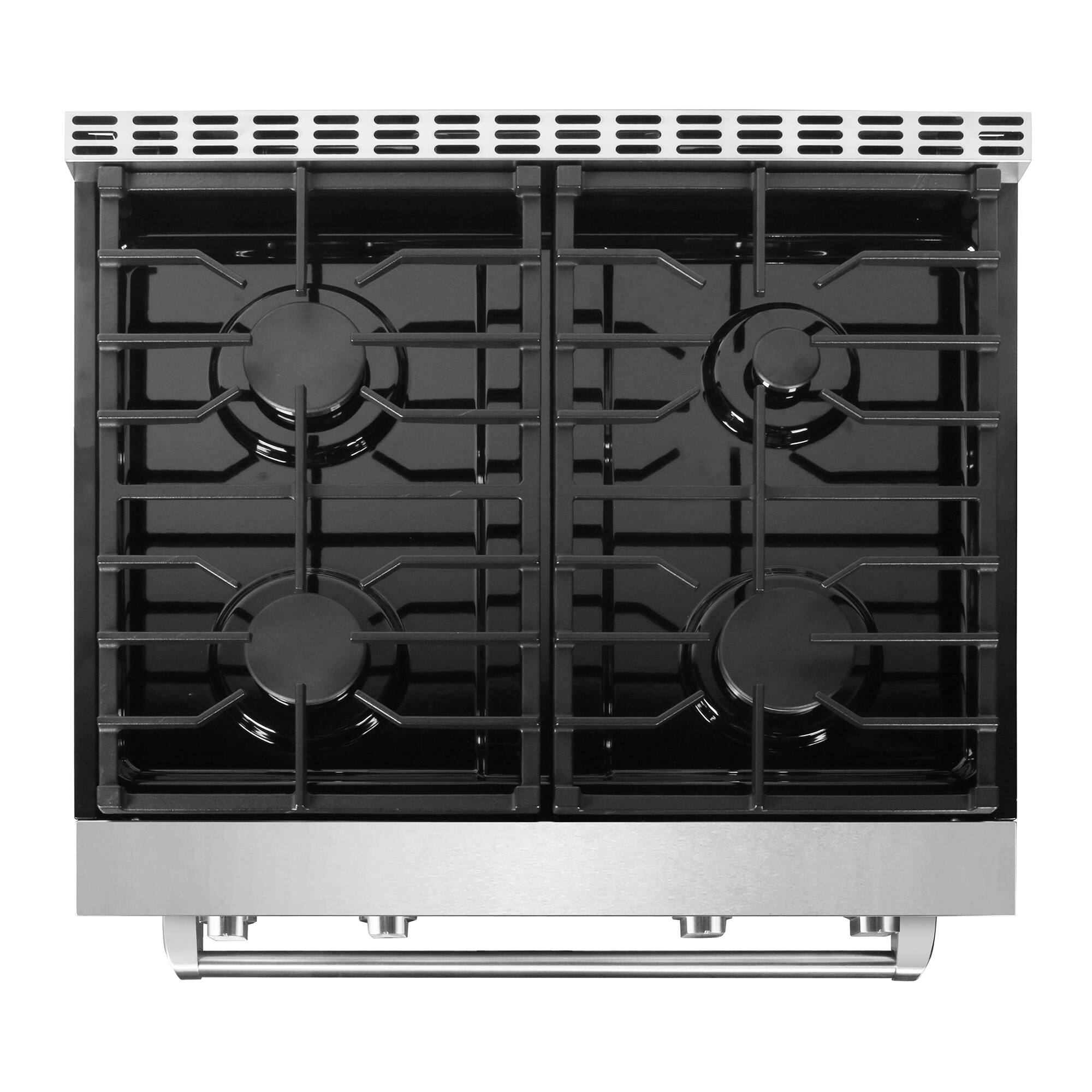 Alt View 6. COSMO - COS-GRC304KB 30 in. Lumin Collection 4.8 cu. ft. Gas Range with 4 Sealed Burners and Convection Oven - Stainless steel.