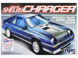 Skill 2 Model Kit 1986 Dodge Shelby Charger 1/25 Scale Model Made by MPC - Multicolor